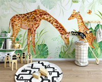 Beibehang niestandardowe tapety 3d piękne oryginalne zwierząt leśnych dla dzieci pokoju tło malowanie ścian tapety home decor 6